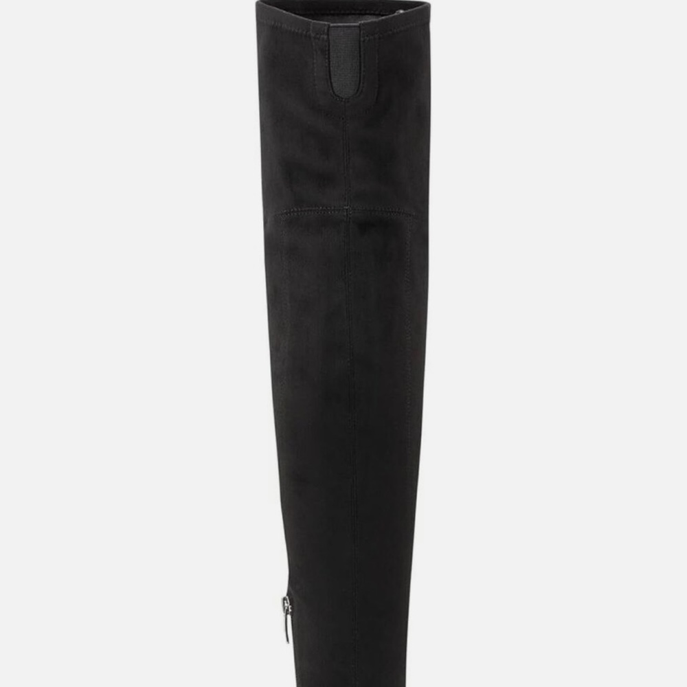 Marc Fisher Denki Black Faux Suede Block Heel Over The Knee Boots Wm’s Sz 5 New - Picture 7 of 11